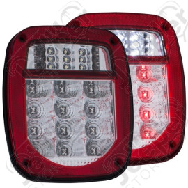 Kit de 2 feux LED arrière gauche et droit (version US) pour Jeep CJ, Wrangler YJ, TJ