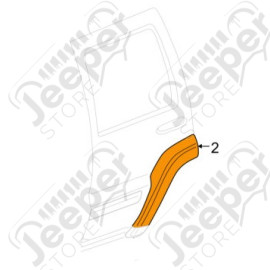 Elargisseur d'aile arrière droit (partie avant) - Jeep Cherokee Liberty KJ - 5JH84BDLAE
