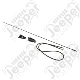 Antenne radio acier noir complète - Jeep CJ, Wrangler YJ - 82200683K