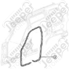 Joint d'étanchéité de porte avant gauche OU avant droit pour Jeep Cherokee Liberty KJ