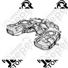 Réservoir de carburant nu, pour 3.6L V6 et 5.7L V8 Jeep Grand Cherokee WL, WK2