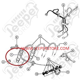 Occasion: Injecteur pilote (1 par moteur) 3.1L TD (moteur VM) pour Jeep Grand Cherokee WJ, WG