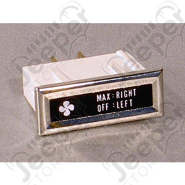 Témoin lumineux de tableau de bord "FAN / Ventilation" pour Jeep CJ5, CJ7, CJ8