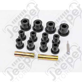 Kit de silentblocs (en polyuréthane) complet pour ressort à lames pour l'essieu arrière - Jeep CJ - KJ02003BK