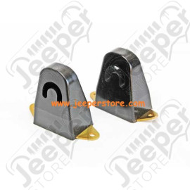 Kit butées de pont en polyuréthane (rallongée) avant Wrangler YJ (hauteur: 14cm)