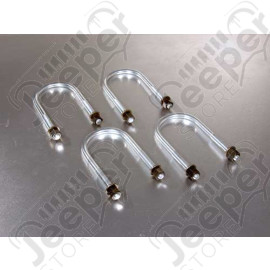 Kit étriers de fixation de lames arrière pour pont Chrysler 8.25, Jeep Cherokee XJ