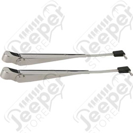 Kit de 2 bras d'essuie glace avant en acier inox pour Jeep Wrangler YJ