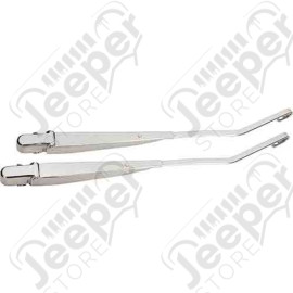 Kit bras d'essuie glace avant en acier / inox pour Jeep Wrangler TJ