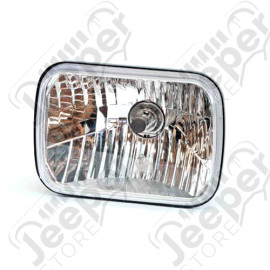 Phare avant verre clair (projecteur) 14x20cm - Jeep Cherokee XJ - NS-2212P / NS-2213E / NS-5546E