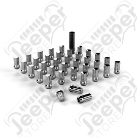Spline Drive Lug Nut Kit – 9/16”x18 – Chrome – 36 pcs