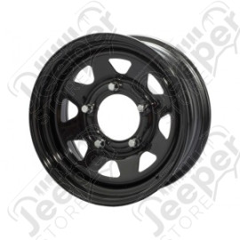 Jante Triangular Noir 7x16 / 5x127 / ET: 10 / Profondeur: 9.3cm - 323BK - Jante Acier Noir 16 pouces