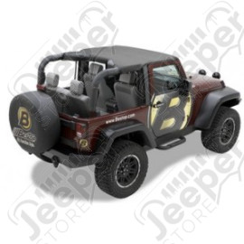 Bikini Header - Couleur : Black Diamond - Jeep Wrangler JK (2 portes) - 52586-35