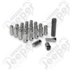 Spline Drive Lug Nut Kit – M14-1.5 – Chrome – 23 pcs