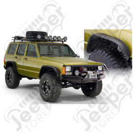 Kit de 4 Elargisseurs d'ailes Bushwacker plate Jeep Cherokee XJ (4 portes)