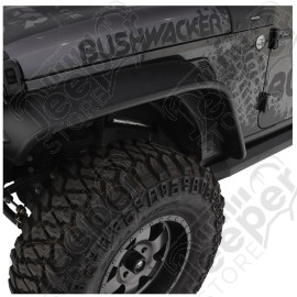 Kit de 4 élargisseurs d'aile plates Bushwacker pour Jeep Wrangler JL (2 ou 4 portes)