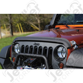 Déflecteur d'air de capot moteur (couleur noir mat) pour Jeep Wrangler JK 
