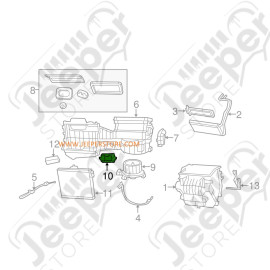 Résistance de chauffage Jeep Wrangler JK 