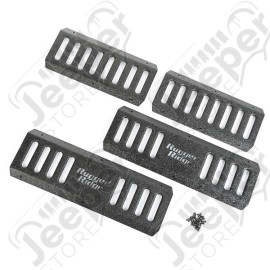 Kit de 4 grilles de protection Rugged Ridge à fixer (sur réf: 51-JS-2727) pour Jeep Wrangler JK Unlimited (4 portes)