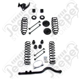 JK 4dr: 3" Coil Spring Lift Kit w/ Track Bar – No Shocks