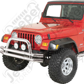 Pare buffles avant (Pare chocs) acier inox Jeep Wrangler YJ 