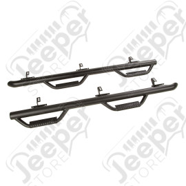 Kit de marchepieds noir avec marches - Jeep Wrangler JK Unlimited (4 portes) - 11596.02