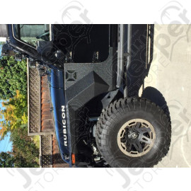 Kit d'ailes et élargisseurs d'ailes avant renforcées avant en acier XHD pour Jeep Wrangler JK