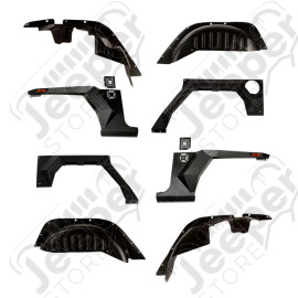 Kit 4 ailes et élargisseurs renforcées en acier avec passage d'aile intérieur XHD - Jeep Wrangler JK (2 portes) - 11615.05 / 11615-05