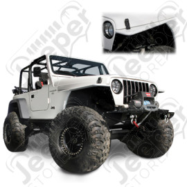 Kit ailes plates acier avant "Rock Crawler" Rugged Ridge RRC - Jeep Wrangler TJ - 12004.53