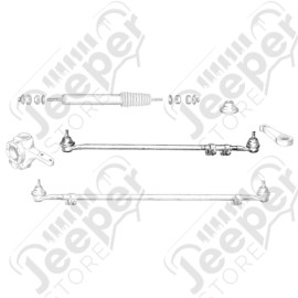 Barre de direction complète pour Jeep CJ7