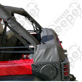 Etui de rangement noir pour bâche pliée Jeep Wrangler JK (2 portes) 