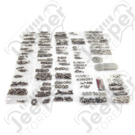 Kit visserie inox complète pour carrosserie avec bâche (620 pièces) - Jeep CJ7 - 12215.07