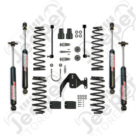 JK 4dr: 2.5” Coil Spring Base Lift Kit & 9550 VSS Twin-Tube 