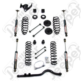 JK 4dr: 3" Coil Spring Base Lift Kit w/ Front Track Bar & 9550 VSS Twin-Tube