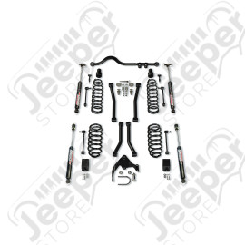 JK 4dr: 3” Suspension System w/ 4 Sport Control Arms & 9550 VSS Twin-Tube