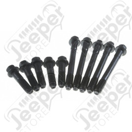 Kit de 10 vis de culasses (5 petites et 5 grandes) pour culasse moteur 5.9L V8 - Jeep Grand Cherokee ZJ / ZG - GS33375 / AHB260 / ES710381 / 141010801