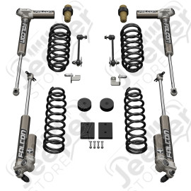 JK 4dr: 1.5” Sport ST1 Spring Lift System & Falcon 3.1 Piggyback