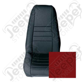 Kit de housses de sièges avant couleur: Rouge pour Jeep Wrangler YJ