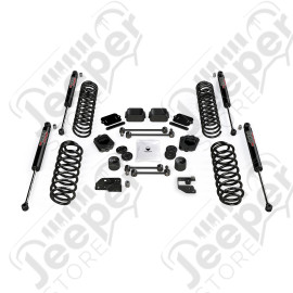JL 2dr: 3.5” Coil Spring Base Lift Kit & 9550 VSS Twin-Tube Shocks