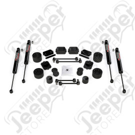 JL 4dr Sport/Sahara: 2.5” Performance Spacer Lift Kit & 9550 VSS Twin-Tube