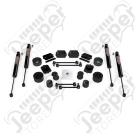 JL 2dr Sport/Sahara: 2.5” Performance Spacer Lift Kit & 9550 VSS Twin-Tube 