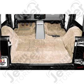 Moquette d'intérieur complète marron clair (couleur: Honey) sans isolation Jeep CJ, Wrangler YJ