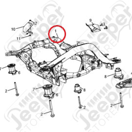 Berceau moteur avant Jeep Grand Cherokee WL, WK2