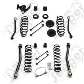 JK 4dr: 3" Suspension System w/ 4 Adjustable Short Control Arms 