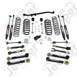 TJ: 4” Suspension System w/ 8 Short Control Arms & 9550 VSS Twin-Tube Shocks