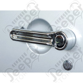 Enjoliveur de poignée de porte chromé (1 porte gauche ou droit) pour Jeep Cherokee Liberty KK