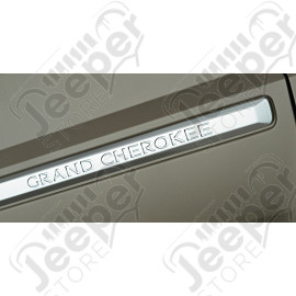 Baguette de porte chromé (écrit: grand cherokee) avant gauche pour Jeep Grand Cherokee WH, WK