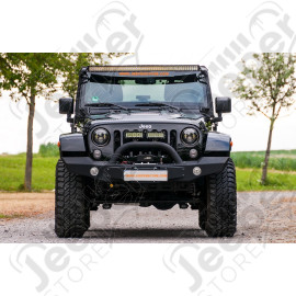 Rampe de lampe portée pour barre de LED 50" + fixations en bas pour projecteurs Jeep Wrangler JK