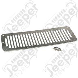 Grille d'aération capot moteur acier inox - Jeep CJ, Wrangler YJ - SH7406