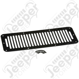 Grille d'aération capot moteur acier noir - Jeep CJ, Wrangler YJ - SH7606 / RT26008