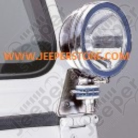 Kit supports de longues portées sur baie de pare brise, couleur acier / inox pour Jeep Wrangler TJ